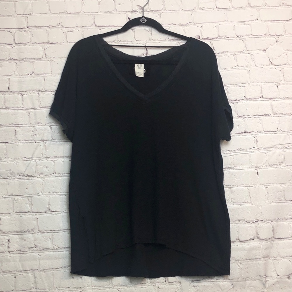 NWOT We the Free Oversized Black Top/Tee